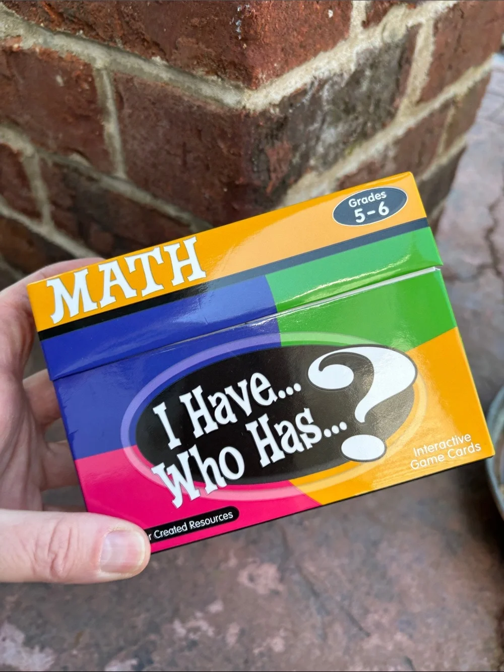 2 Sets: gr 5-6 I Have... Who Has? Math & Social Studies Card Games like new!